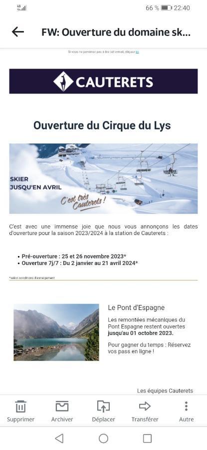 Appartement Parking Gratuit Navette Telecabines Week End Cauterets Eksteriør billede